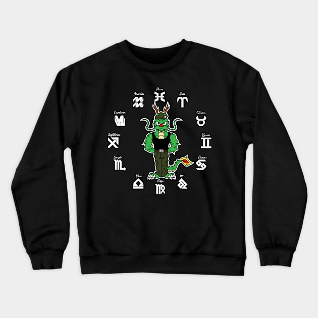 Year of the Dragon Chinese Zodiac Animal Crewneck Sweatshirt by standwithnzy